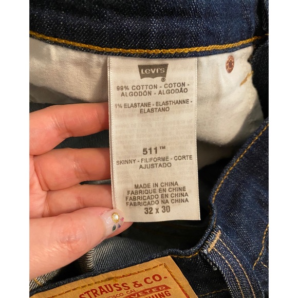 Levi’s Men 511 Skinny Slim Jeans Dark Blue - Picture 8 of 8